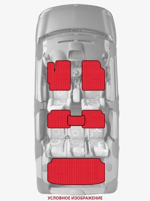 ЭВА коврики «Queen Lux» комплект для Honda Stepwgn (1G)